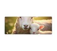 YYHWHJDE Tappetino per mouse extra large 30,5 x 80 cm con stampa di pecore carine con stampa madre
