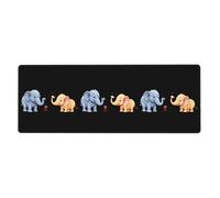 YYHWHJDE Tappetino per mouse extra large con immagine della piccola formica e l'elefante, tastiera da gioco antiscivolo per computer e ufficio, versione ispessita, 30,5 x 80 cm