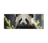 YYHWHJDE Tappetino per mouse extra large con immagine di cuccioli di panda nella foresta, tastiera da gioco antiscivolo per computer e ufficio, versione ispessita, 30,5 x 80 cm