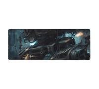 YYHWHJDE Tappetino per mouse extra large con immagine di robot futuro, tastiera da gioco antiscivolo per computer e ufficio, versione ispessita, 30,5 x 80 cm