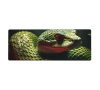 YYHWHJDE Tappetino per mouse extra large con immagine di serpente, tastiera da gioco antiscivolo per computer, ufficio, versione ispessita, 30,5 x 80 cm