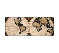 YYHWHJDE Tappetino per mouse extra large con mappa antica del mondo, tastiera da gioco antiscivolo per computer e ufficio, versione ispessita, 30,5 x 80 cm