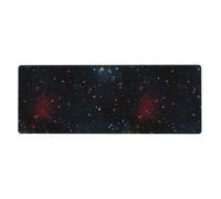YYHWHJDE Tappetino per mouse extra large con motivo costellazione ammassi stellari galassie, tastiera da gioco antiscivolo per computer e ufficio, versione ispessita, 30,5 x 80 cm