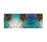YYHWHJDE Tappetino per mouse extra large con motivo Isole dei Caraibi, tastiera da gioco antiscivolo per computer e ufficio, versione ispessita, 30,5 x 80 cm