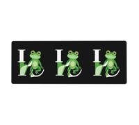 YYHWHJDE Tappetino per mouse extra large con motivo "The Frog Prince Who Said He Loved You", tastiera antiscivolo da gioco per computer e ufficio, versione ispessita, 30,5 x 80 cm