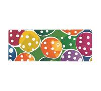 YYHWHJDE Tappetino per mouse extra large con palline da pickleball, tappetino per mouse antiscivolo per ufficio e computer, versione ispessita, 30,5 x 80 cm