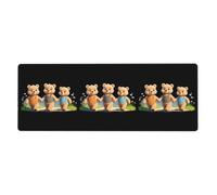 YYHWHJDE Tappetino per mouse extra large con scritta "The Friendship Of The Three Little Bears", tastiera da gioco antiscivolo per computer e ufficio, versione ispessita, 30,5 x 80 cm