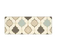 YYHWHJDE Tappetino per mouse extra large con stampa a quadrifoglio grigio per computer, ufficio, tastiera da gioco, versione ispessita, 30,5 x 80 cm