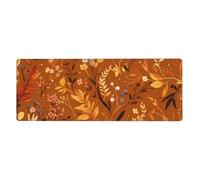 YYHWHJDE Tappetino per mouse extra large con stampa arancione bruciato, per computer, ufficio, tastiera da gioco, versione ispessita, 30,5 x 80 cm