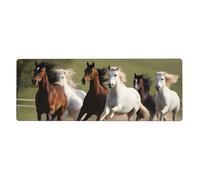 YYHWHJDE Tappetino per mouse extra large con stampa cavalli al galoppo 30,5 x 80 cm per l'apprendimento del gioco in ufficio