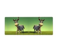 YYHWHJDE Tappetino per mouse extra large con stampa di asino cartone animato, 30,5 x 80 cm, per l'apprendimento del gioco in ufficio