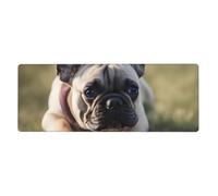 YYHWHJDE Tappetino per mouse extra large con stampa di bulldog francese, 30,5 x 80 cm, per l'apprendimento del gioco in ufficio