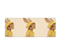 YYHWHJDE Tappetino per mouse extra large con stampa di canguro di abete giallo, tappetino per mouse per computer, ufficio, tastiera da gioco, versione ispessita, 30,5 x 80 cm