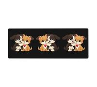 YYHWHJDE Tappetino per mouse extra large con stampa di cucciolo in amore, 30,5 x 80 cm, per l'apprendimento del gioco in ufficio