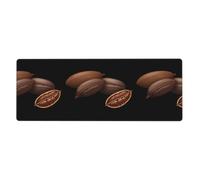 YYHWHJDE Tappetino per mouse extra large con stampa di fagioli di cacao profumati, per computer, ufficio, tastiera da gioco, versione ispessita, 30,5 x 80 cm