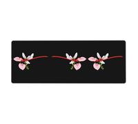 YYHWHJDE Tappetino per mouse extra large con stampa di libellula rossa su Morning Glory, 30,5 x 80 cm, per l'apprendimento del gioco in ufficio