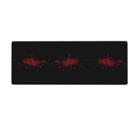 YYHWHJDE Tappetino per mouse extra large con stampa di macchie di sangue rosso, 30,5 x 80 cm, per l'apprendimento del gioco in ufficio