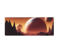 YYHWHJDE Tappetino per mouse extra large con stampa di pianeti alieni, 30,5 x 80 cm, per l'apprendimento del gioco in ufficio