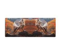 YYHWHJDE Tappetino per mouse extra large con stampa di Strange Beasts, per computer, ufficio, tastiera da gioco, versione ispessita, 30,5 x 80 cm