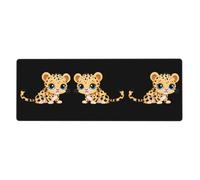 YYHWHJDE Tappetino per mouse extra large con stampa leopardata, 30,5 x 80 cm, per l'apprendimento del gioco in ufficio