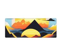 YYHWHJDE Tappetino per mouse extra large con stampa Sunrise Mountain Prints, per computer, ufficio, tastiera da gioco, versione ispessita, 30,5 x 80 cm