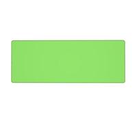 YYHWHJDE Tappetino per mouse extra large in tinta unita con stampe verde chiaro, tastiera da gioco per computer, ufficio, versione ispessita, 30,5 x 80 cm