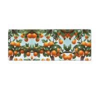 YYHWHJDE Tappetino per mouse XL con stampa di molte arance sull'albero, 30,5 x 80 cm, per l'apprendimento del gioco in ufficio