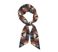 YYHWHJDE Technology Cat People Prints Sciarpa da donna alla moda stile versatile, morbida e setosa per appuntamenti, viaggi