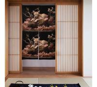 YYHWHJDE Tenda con immagine di gatto leopardo in un albero morto, due pezzi, 86,4 x 142,2 cm, tende in tessuto, liscia e non si stropiccia facilmente