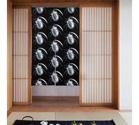 YYHWHJDE Tenda con immagine di scarabeo argentato, due pezzi, 86,4 x 142,2 cm, in tessuto, liscia e non si stropiccia facilmente