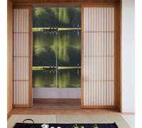 YYHWHJDE Tenda con motivo pescatore, 2 pezzi, 86,4 x 142,2 cm, buona drappeggio, liscia e non facilmente rugosa, tende in tessuto, divisori per stanze