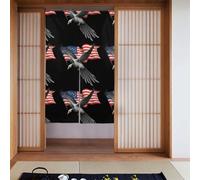 YYHWHJDE Tenda in tessuto con bandiera nazionale e aquila, in due pezzi, 86,4 x 142,2 cm, divisori, in tessuto, liscia e non si stropiccia facilmente
