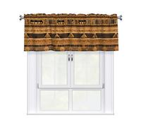 YYHWHJDE Tende corte con mantovana, 137,2 x 45,7 cm, stampa con affreschi egiziani, per cucina, bagno, camera da letto, studio, si adattano alla maggior parte delle aste per tende standard o