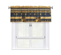 YYHWHJDE Tende corte con mantovana, 137,2 x 45,7 cm, stampa di affreschi faraonici egiziani, per cucina, bagno, camera da letto, studio, si adattano alla maggior parte delle aste per tende standard o