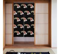 YYHWHJDE Tende in tessuto con fagioli arcobaleno sotto l'arcobaleno, due pezzi, 86,4 x 142,2 cm, divisori per stanze da appendere tra le stanze, alle porte