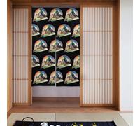 YYHWHJDE Tende in tessuto con stampa arcobaleno sulla montagna, due pezzi, 86,4 x 142,2 cm, divisori per stanze da appendere tra le stanze, alle porte