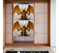 YYHWHJDE Tende in tessuto con stampa di mostri e pipistrelli, 86,4 x 142,2 cm, divisori per stanze da appendere tra le stanze, alle porte