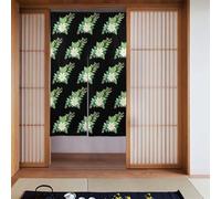 YYHWHJDE Tende in tessuto con stampa floreale a nove petali, due pezzi, 86,4 x 142,2 cm, divisorio per stanze da appendere tra le stanze, alle porte