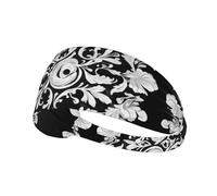 YYHWHJDE The Antique Patterns Lentamente Bloom Picture Sport Fascia per le donne a prova di sudore Fascia elastica estiva