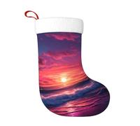 YYHWHJDE The Beautiful Dawn Pattern Calza di Natale Accessorio decorativo soffice morbido per uso all'ingrosso da donne e uomini