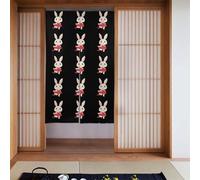 YYHWHJDE The Bunny Beautiful Red Dress Pattern Curtain 2 pezzi impiombata 86,4 x 142,2 cm buona drappo, liscio e non facilmente rugoso, tende in tessuto, divisori