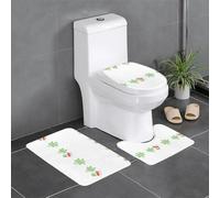 YYHWHJDE The Carrot Garden of The Little Fat Rabbit Picture Set di tre pezzi di tappetini da bagno tappetini da bagno tappetini doccia antiscivolo ad asciugatura rapida