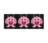 YYHWHJDE The Cute Little Devil with Big Eyes Picture Extra Large Mouse pad, Computer Office Anti Slip Gaming Keyboard Versione Ispessita 30,5 x 80 cm