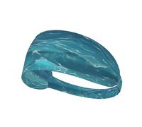YYHWHJDE The Deep Blue Sea Picture Fascia sportiva da donna a prova di sudore fascia elastica estiva