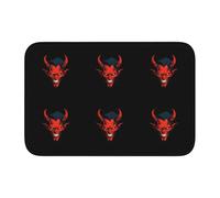 YYHWHJDE The Devil's Face Picture Crystal Velvet Lock Edge Tappeto per camera da letto, salotto, dormitorio, decorazione per la casa
