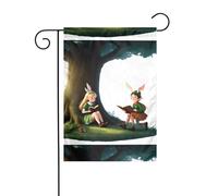 YYHWHJDE The Elf of Learning Magic Books Picture Garden pennone esterno decorazione cortile su entrambi i lati 30,5 x 45,7 cm