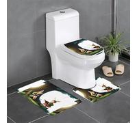 YYHWHJDE The Elf of Learning Magic Books - Set di 3 tappetini da bagno, tappetini da doccia, antiscivolo, ad asciugatura rapida