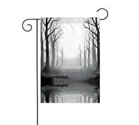 YYHWHJDE The endless grey forest Prints bandiera giardino decorazione cortile 30,5 x 45,7 cm spessore moda