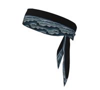 YYHWHJDE The Endless Sea Prints, foulard sportivo casual, elastico, assorbe il sudore, regolabile, antiscivolo