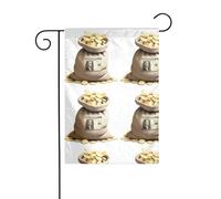 YYHWHJDE The endless wealth Pattern Garden pennone decorazione cortile esterno double face 30,5 x 45,7 cm